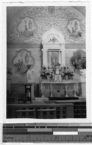 Altar of Our Lady of Guadalupe Church, Campeche, Mexico, ca. 1946