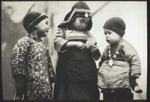 Chinese children in their best clothes