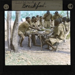 Breakfast at Lubwa Mission, Zambia, ca.1905-ca.1940