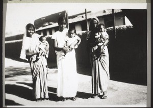 Children of the baby's home with nurses (see rear