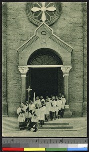 Procession at the cathedral, Louyang, China, ca.1920-1940