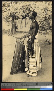 Tam-tam player, Congo, ca.1920-1940