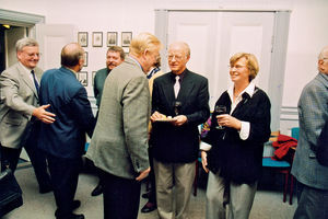 Jørgen Nørgaard Pedersen's farewell reception, September 2002 . Jørgen Nørgaard Pedersen og Gre