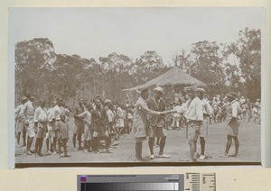 Christmas sports, Lower Shire, Malawi, ca.1900-1929