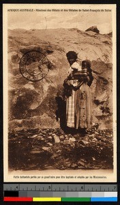 Child brought to mission for baptism and adoption, South Africa, ca.1920-1940