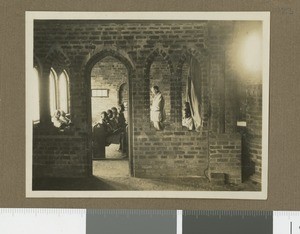Prayer room of the new church, Chogoria, Kenya, 1930