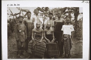 A sister of the Chief with her family