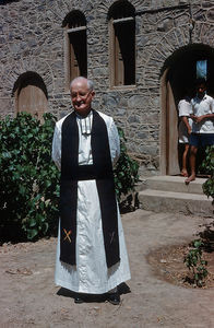 Dr. Rev. Calderwood visiting Aden in 1961