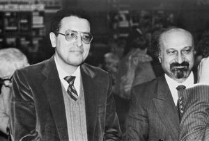 Annual meeting 1991 in Tommerup. The photo shows th Gabriel Habib and Adel Halim