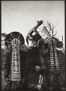 Masks for dancing from Fumban