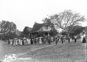 Gymnastics lesson, Khovo, Maputo, Mozambique, ca. 1896-1911