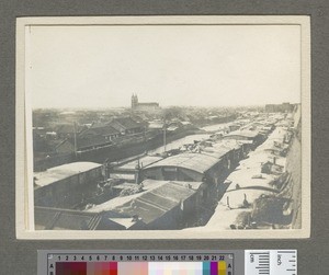 Townscape with cathedral, Shenyang, 1909