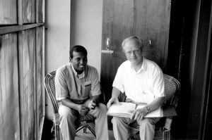 Bangladesh Lutheran Church/BLC, October 1991. Bishop Julius Paul from ELCM, Malaysia visiting B