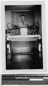 Altar in St. Ann's Convent chapel, Heeia, Hawaii,1934