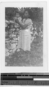 Portrait of a Yucatean woman and child, Carrillo Puerto, Quintana Roo, Mexico, November 1946