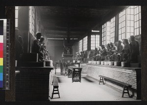 Interior view of temple, Guangzhou, China, ca. 1937