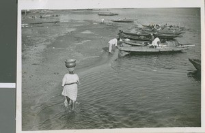 Trading Fish, Lagos, Nigeria, 1950