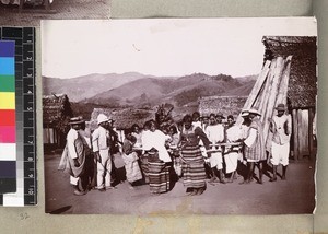 Dancing in village, Betsimisaraka, Madagascar, ca. 1913