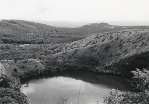 Lake of Baleng, in the Bamileke region, in Cameroon