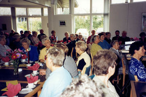 Foreign Missions event, Church House September 19, 1999 in Brædstrup. A section of participants