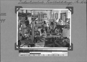 Joiner's apprentices at the industrial school, Rungwe, Tanzania