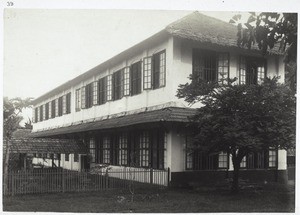 The building for spinning and reeling in the weaving factory in Cannanore