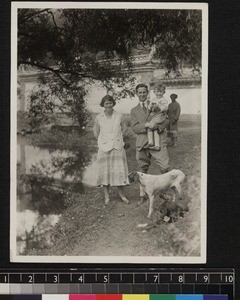 Missionary and his family, Yunnan, China. ca. 1930