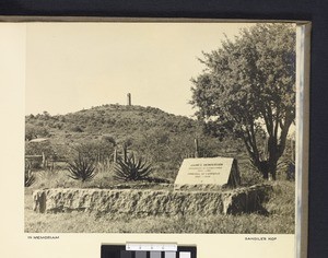 Grave of James Henderson, Lovedale, South Africa, ca.1938