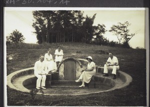 Chinese grave (serving as a bench to rest ourselves)