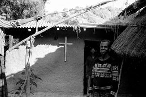 Bangladesh Lutheran Church/BLC. A village church. (Location?). Name of the person?