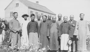 Sweihwafu Hospital. Members of the Parish Council and employees. 1928