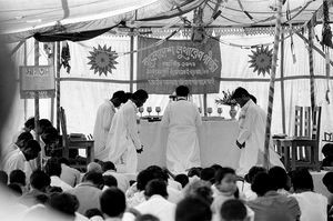 Bangladesh Lutheran Church. From the 10th anniversary service of BLC, 13.11.1989