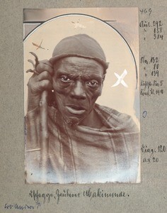 Chagga sorcerer Makimende, Tanzania, 1900