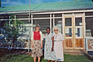 Danish missionaries in Tanzania. BD in Theology Ida Kongsbak (left) and Nurse Ellen Margrethe C