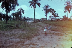 Arne and Olav Heggheim at Bankim mission, Adamaoua, Cameroon, 1955-1962