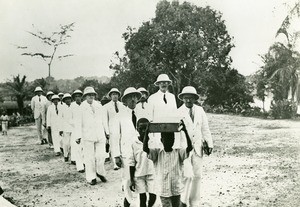 Inauguration of the church of Ngomo, in Gabon