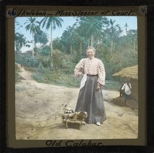 Mary Slessor at Ikotobong Court, Calabar, late 19th century