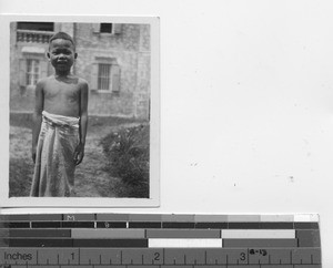 A student from a junior seminary at Chixi, China, 1935