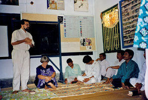 Marking departure of Ulla Bro and Morten Larsen at the Supoth Project in Birganj, April 1995