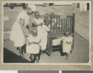 Child patients, Chogoria, Kenya, ca.1949