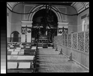 View of the interior of the Church of the Nativity, Wuhan, Hubei, China, 1897