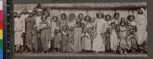 Group portrait of congregation, Madagascar, ca. 1900