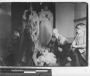 Christmas play at Fushun, China, 1935