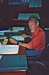 Danish missionary at his desk. Name ??