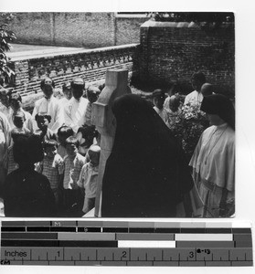 Fr. McShane's grave at Luoding, China, 1935