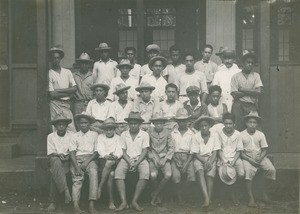 Papeete Boys' School. The class of Mr Ahnne