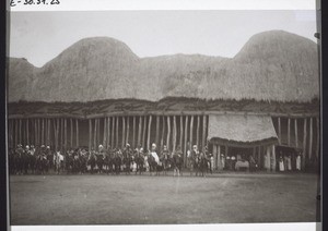 Ceremony in front of the chief's palace