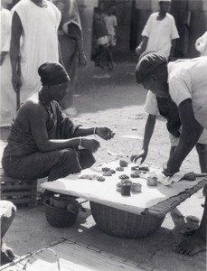 Market of Foumban, in Cameroon