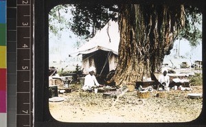 Cooking in camp, Rayapalli? Andhra Pradesh, India, s.d