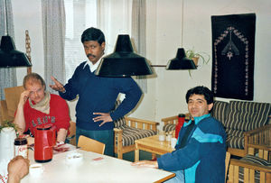 Socrates (Pastor Raya Socrates Sathyachandar) at "The Meeting Place" in Copenhagen